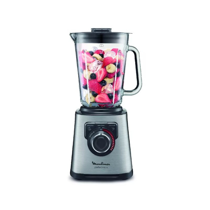 Licuadora MOULINEX 1.2 Lts 1.200W Vidrio Inox Negro