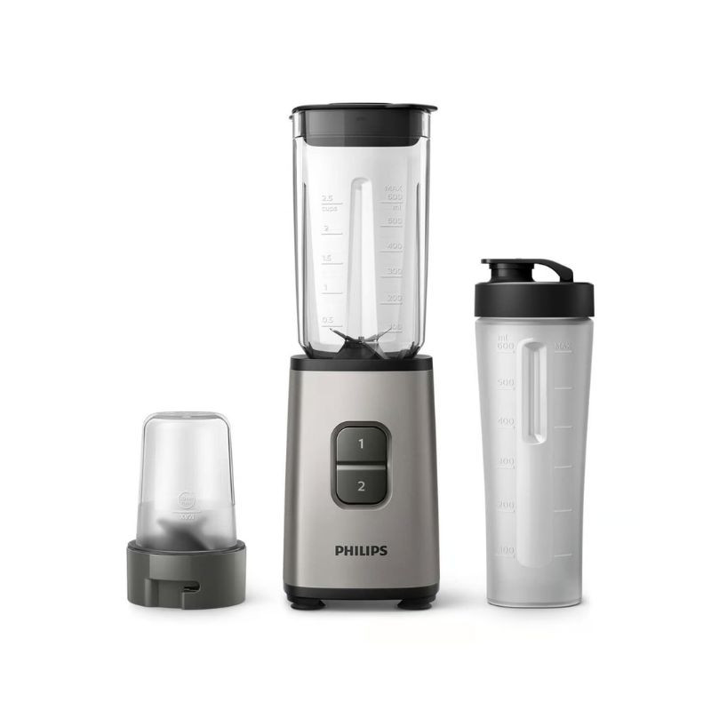 Licuadora PHILIPS 0.6 Lts 300W 2 Vel Plástico Inox