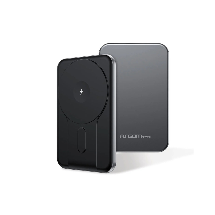 Banco de energía magnético MS5 5000MAH Aluminio  ARGOMTECH ARG-PB-1160SL