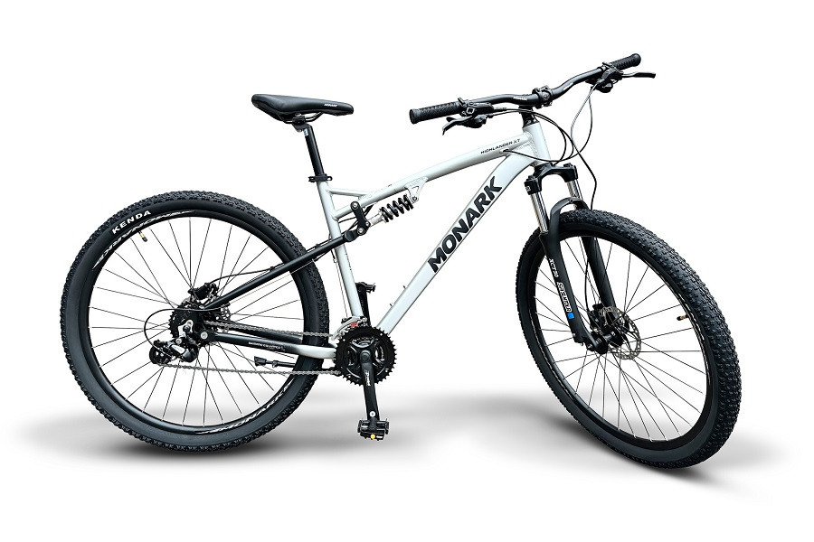 BICICLETA MONARK HIGHLANDER XT ARO 29" (L) PLATA/NEGRO