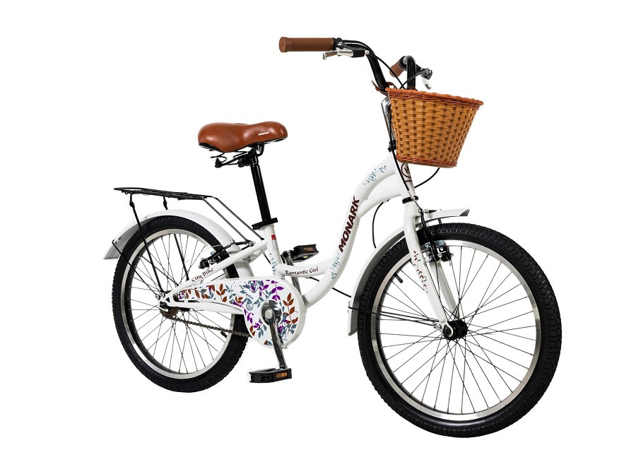 BICICLETA MONARK ROMANTIC GIRL ARO 20" GRIS CLARO
