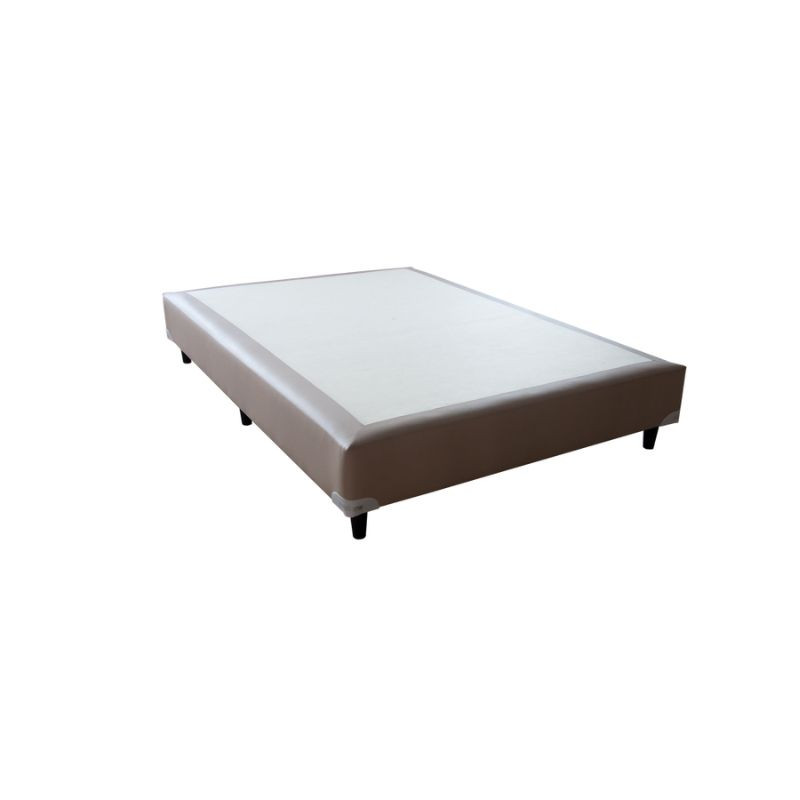 Somier MAXIKING Ecocuero Suavex Marron Ta 140X190X22Cm 2Plz