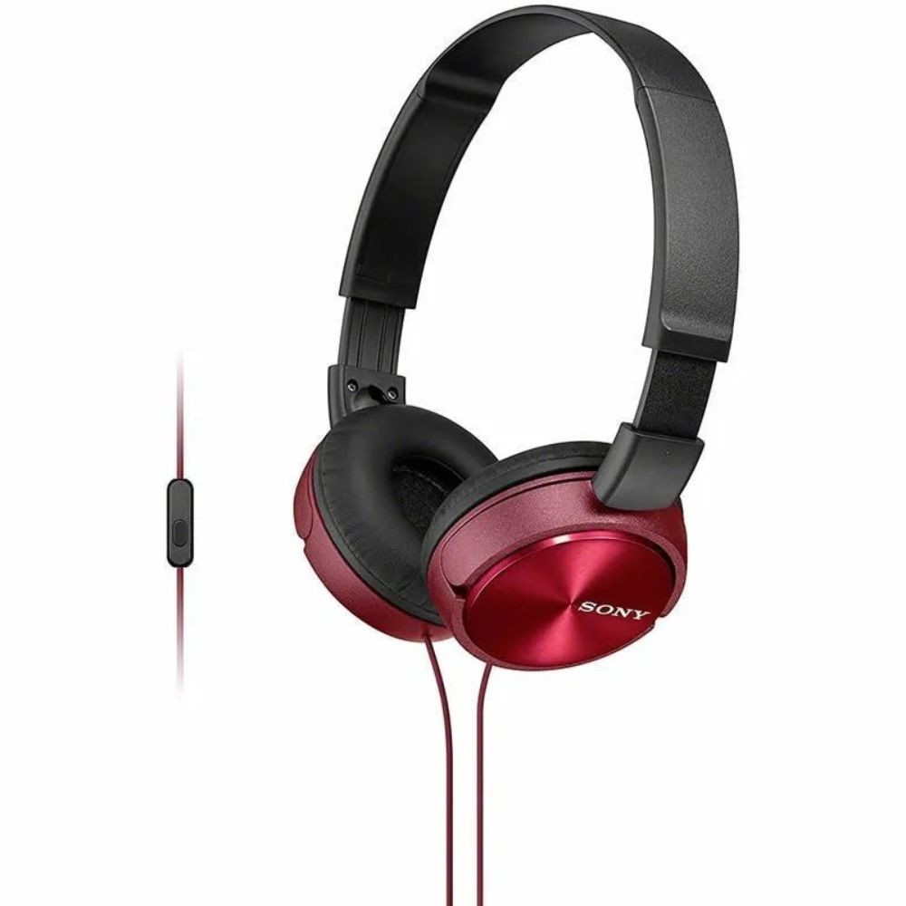Audífonos Diadema SONY Zx310 Con Micrófono Rojo