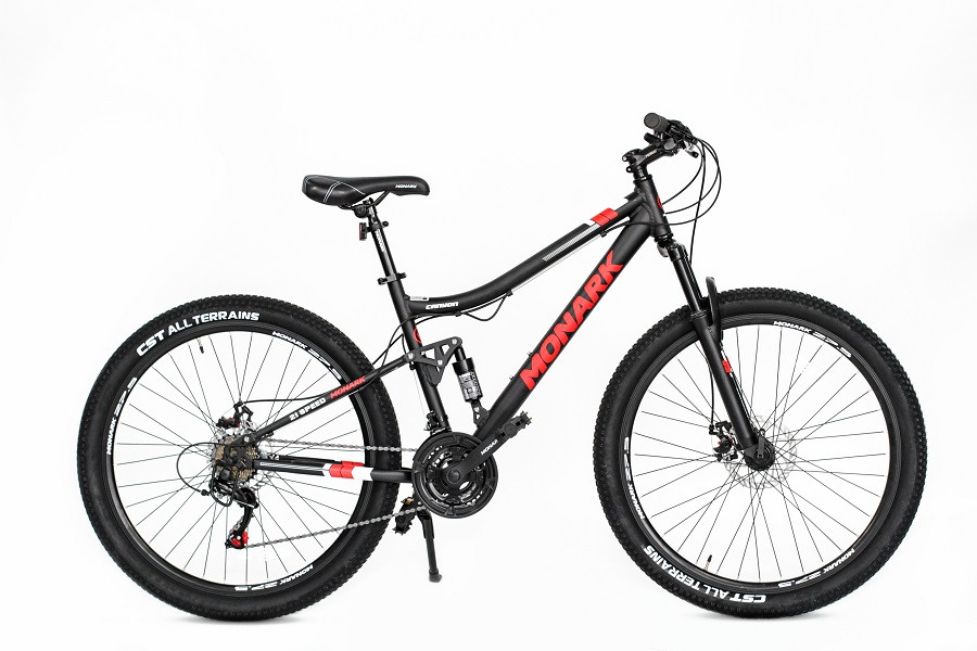 BICICLETA MONARK CANYON 27.5" NEGRO/ROJO