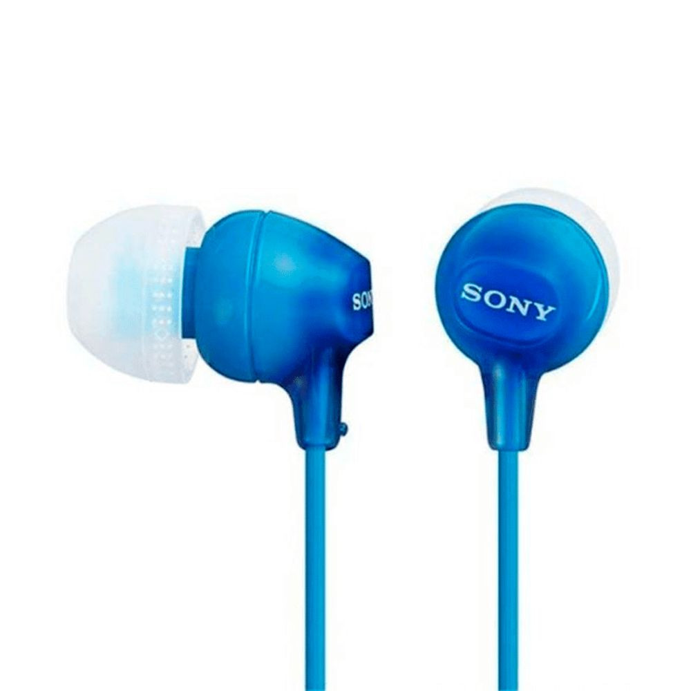 Audífonos Internos SONY Ex15Ap Con Micrófono Azul