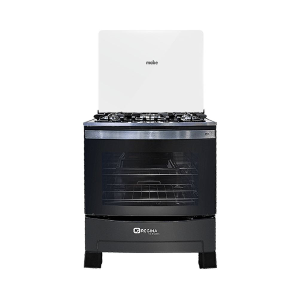 Cocina REGINA Decorato Vetro 5H Negro GLP