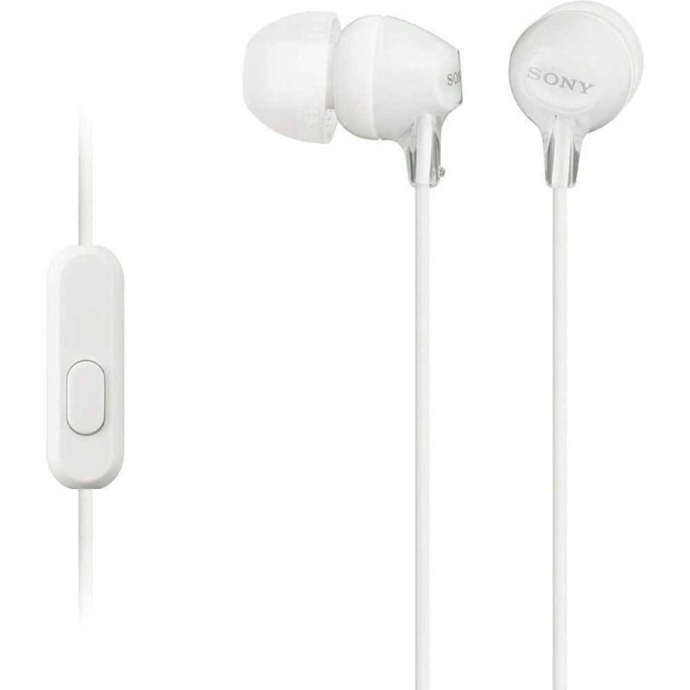 Audífonos Internos SONY Ex15Ap Con Micrófono Blanco