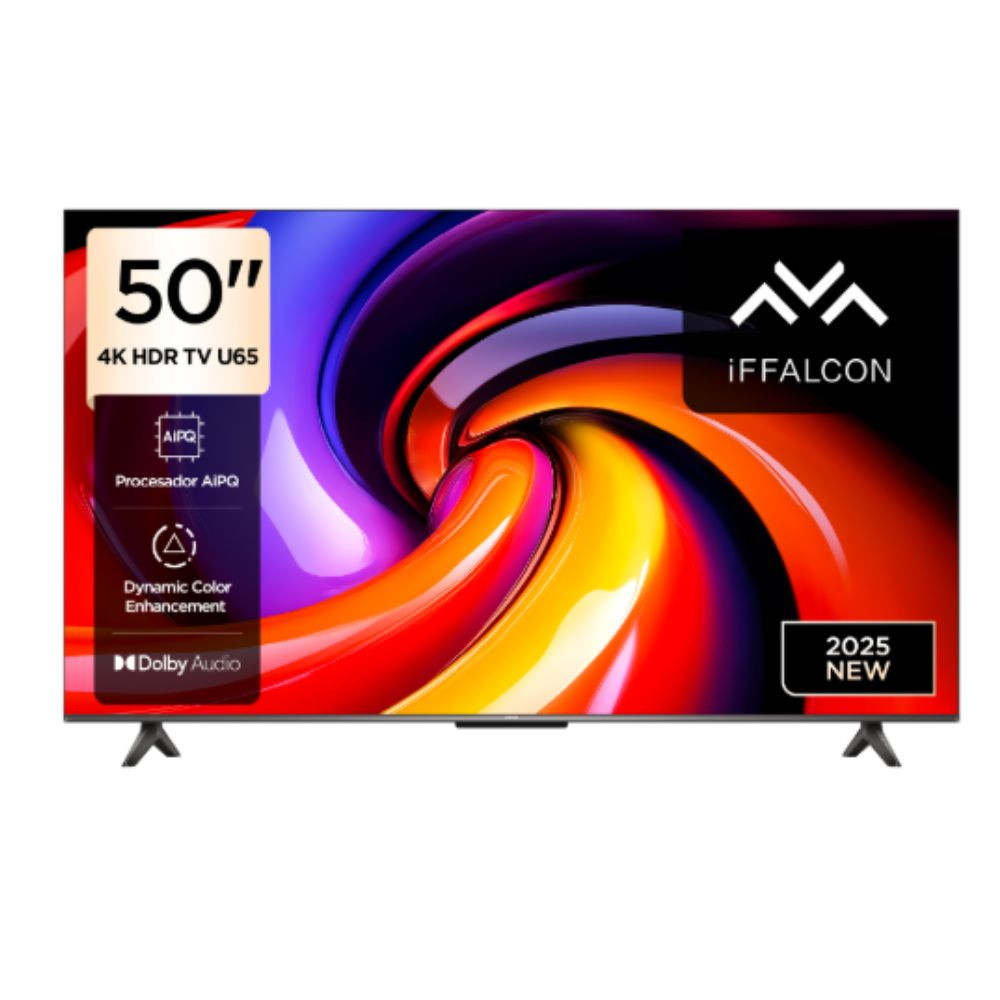 Televisor IFFALCON 50" 4K UHD  Google TV Control Con Mando De Voz HDR Marco Metálico