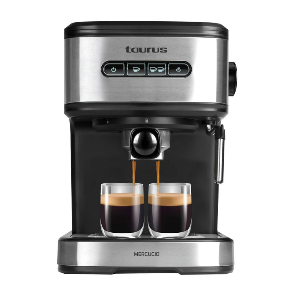 Cafetera Expresso TAURUS Mercucio 850W Extra Cream Inox